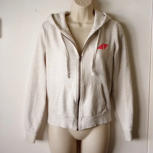 *50off3* Avicii H&M Zip Hoodie Graphic Sweatshirt S Light Gray Hot Pink - Picture 4 of 12